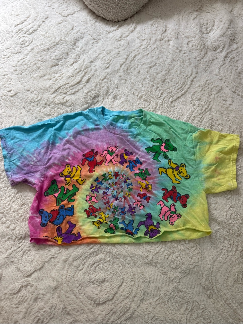 Tie-Dye Dancing Bear Graphic Tee - Multicolor